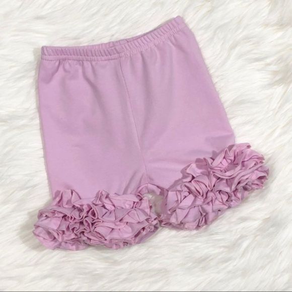 NEW Light Pink Icing Ruffle Shorts - Picture 2 of 2
